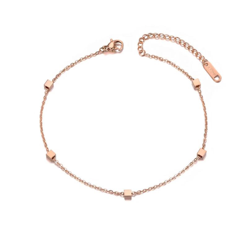 Bohemia Party Beach Anklet Foot Jewelry Titanium Stainless Steel 5Pcs