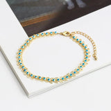 Evil Eye Charm Anklet Copper Adjustable Foot Chain Beach Anklet