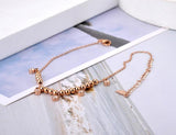 Bohemia Beach Chain Link Anklet CZ Crystal Charm YA20018