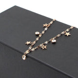 8 Shape Chain Anklets Titanium Steel Rose Woman Ank