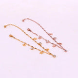 8 Shape Chain Anklets Titanium Steel Rose Woman Ank