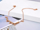 Bohemia Beach Chain Link Anklet CZ Crystal Charm JA20018