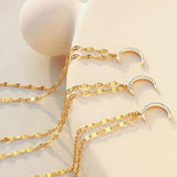 Women Stainless Steel Moon Chain Ankle Bracelet for Girls
