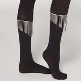 Tassel Rhinestone Anklets for Women Calf Chain Anklet Bracelet