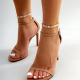 Geometric Rhinestone Metal Claw Chain Anklet Adjustable Anklet Foot
