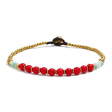 Bohemian Ethnic Style Semi-precious Stone Beaded Women's Anklet