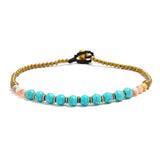 Bohemian Ethnic Style Semi-precious Stone Beaded Women's Anklet