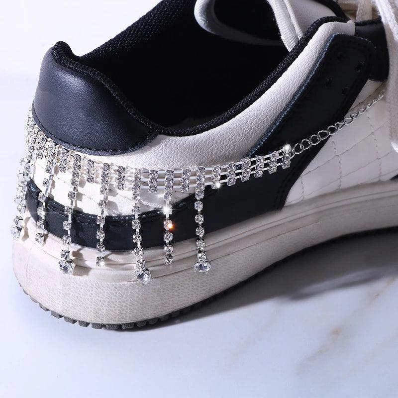 Irregular Tassel Fringe Shoe Jewelry Chain for Sneaker Decorations