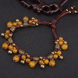Bohemian Chalcedony Anklets Chains Handmade Vintage Foot Chains