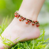 Bohemian Chalcedony Anklets Chains Handmade Vintage Foot Chains