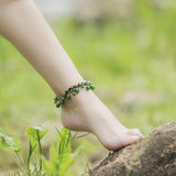 Bohemian Chalcedony Anklets Chains Handmade Vintage Foot Chains