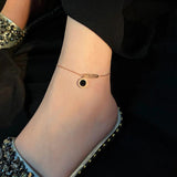 Roman Digital Titanium Steel Ankles for Woman Sexy Girls Beach Party Ankles