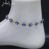 Stainless Steel Evil Eye Anklets Bracelets for Women