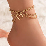 Gothic Snake Foot Bracelet Starfish Shell Barefoot Sandal Anklet