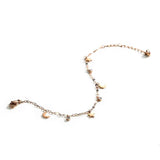 Summer Style Stainless Steel Star Anklet Rose Women's Jewelry Gift