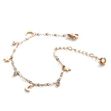 Summer Style Stainless Steel Star Anklet Rose Women's Jewelry Gift