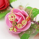 Chinese Coins Little Bell Anklet Women Girl Barefoot Jewelry