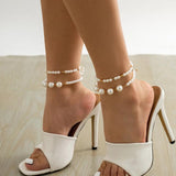 Retro Multi-layer Beaded Anklet Set - Party Gift