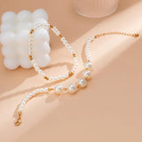 Retro Multi-layer Beaded Anklet Set - Party Gift