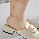 Daisy Beads Anklet Rose Stainless Steel Summer Beach(GA104)