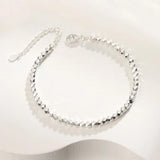 316L Stainless Steel Silver Anklet Ladies High Jewelry Beach Accessories