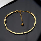 316L Stainless Steel Silver Anklet Ladies High Jewelry Beach Accessories