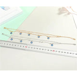 Boho Multilayer Chain Eyes Anklet Vintage Eye Pendant Bracelet