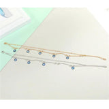 Boho Multilayer Chain Eyes Anklet Vintage Eye Pendant Bracelet