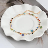 Evil Eye Charm Anklet Foot Chain Bead Jewelry for Women Girls