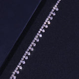 Stonefans Water Drop Anklet Chain Jewelry for Women Sandals Barefoot Accessories