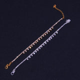 Stonefans Water Drop Anklet Chain Jewelry for Women Sandals Barefoot Accessories
