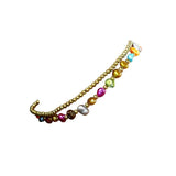 Boho Beach Pearl Anklet Colored Stone Beaded