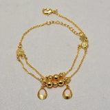 Annayoyo Dubai Arab Vintage Link Chain Anklets For Women Men Baby Ankle Bracelet