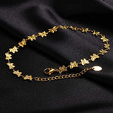 Heart Shape Butterfly Anklet, Stainless Steel Chain, Summer Foot Jewelry