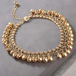 Silver Ethnic Tassel Bell Anklets Women Girl Beach Foot Bracelet Anklet Indi