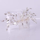 Rhinestones Crystal Pearls Wedding Hair Comb Bridal Headpieces Hair Accessories