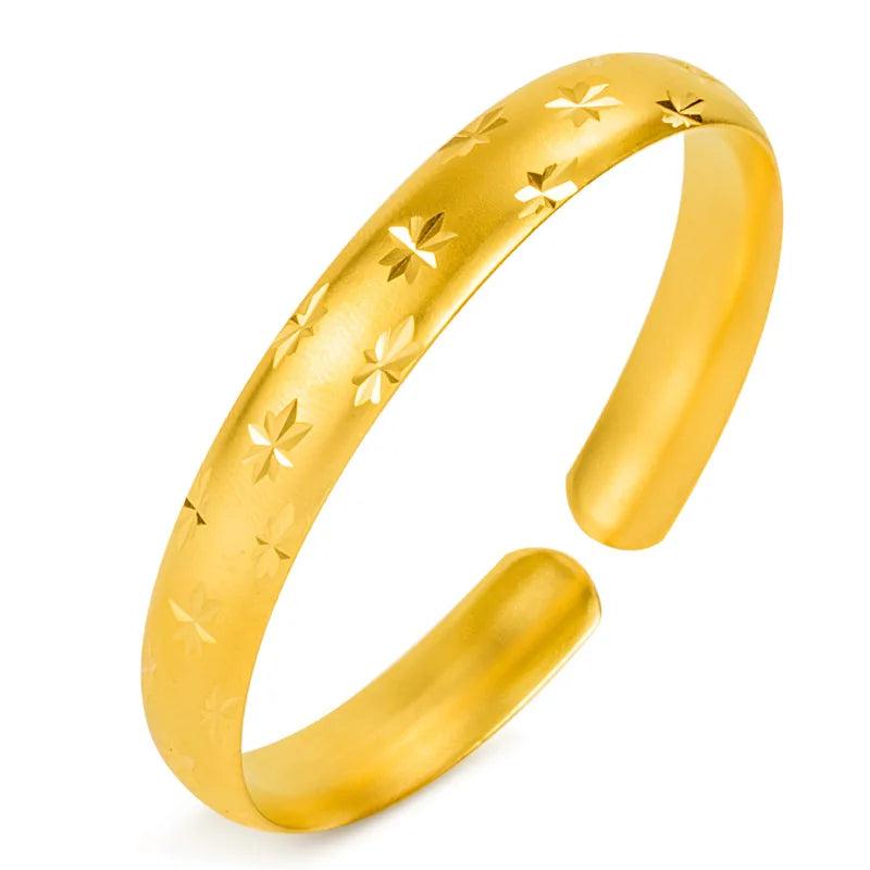 Women Shining Star Adjustable Bangle Bracelet HSJ88