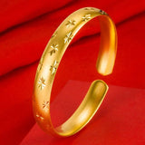 Women Shining Star Adjustable Bangle Bracelet HSJ88