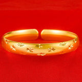 Women Shining Star Adjustable Bangle Bracelet HSJ88