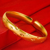 Women Shining Star Adjustable Bangle Bracelet HSJ88