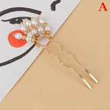 Hanfu Hair Accessories Flower Pearl Tassel Hair Sticks Vintage Wedding Bridal