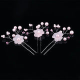Pearl Hair Clips Wedding Hairpin Headwear Girl Tiara Women Jewelry