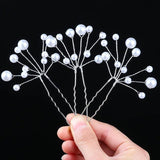 Pearl Hair Clips Wedding Hairpin Headwear Girl Tiara Women Jewelry