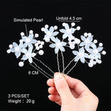 Pearl Hair Clips Wedding Hairpin Headwear Girl Tiara Women Jewelry