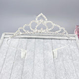 Heart Crown Rhinestone Headband Bride Wedding Hair Accessories