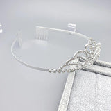 Heart Crown Rhinestone Headband Bride Wedding Hair Accessories