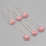 Crystal U-Shaped Hair Pins Bridal Wedding Hair Clips