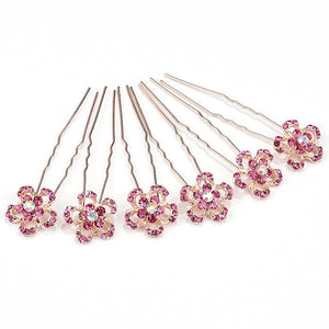 Crystal U-Shaped Hair Pins Bridal Wedding Hair Clips