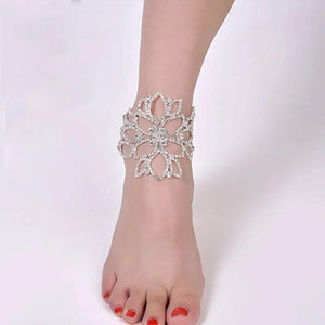 Stonefans Floral Ankle Chain Bridal Wedding High Heel Bracelet