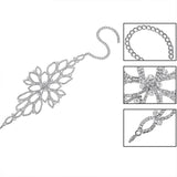 Stonefans Floral Ankle Chain Bridal Wedding High Heel Bracelet